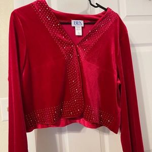 BFA Classics Red Velvet Jacket